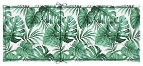 vidaXL Μαξιλάρια Καρέκλας με Ψηλή Πλάτη 6 τεμ Σχέδιο Φύλλων Υφασμάτινα