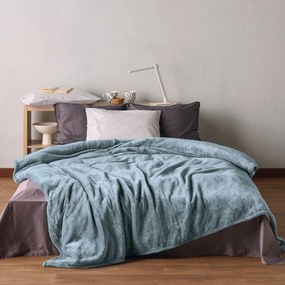 Κουβέρτα Βελουτέ Μονή (160x220) Kentia Loft Yolanda 19 Ciel