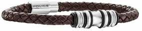 Ανδρικά Βραχιόλια Police PJ25488BLC02A Δέρμα 19 cm