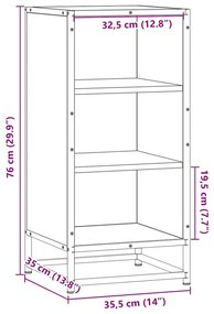 ΡΑΦΙΕΡΑ ΚΑΠΝΙΣΤΗ ΔΡΥΣ 35,5X35X76 ΕΚ. ΕΠΕΞ. ΞΥΛΟ + ΜΕΤΑΛΛΟ 848951