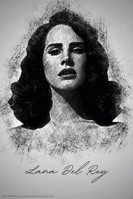 Αφίσα Lana Del R. Sketch