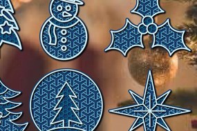 Intra απο ξύλο plywood 3mm-4mm πάχος 3D Layered Christmas Element Δίασταση 15x15 cm INTRAFABR-36618051