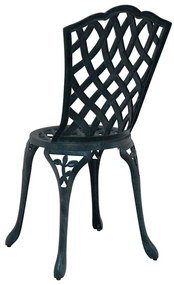 vidaXL Καρέκλα Κήπου 2 pcs Πράσινο 55 x 56.5 x 91εκ Αλουμίνιο