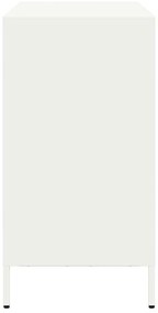 vidaXL Σκευοθήκη Λευκό 101,5x39x73,5 cm Ατσάλι ψυχρής έλασης