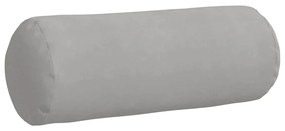 vidaXL Μαξιλάρια Στήριγμα 2 pcs Ανοιχτό γκρι Ø 25 x 70 cm