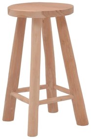 Σκαμπό Charloce teak ξύλο σε φυσική απόχρωση Φ35x62εκ 35x35x62 εκ.