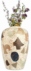 Βάζο 697ELD1205 Φ17x24cm Multi Aberto Design Ceramic