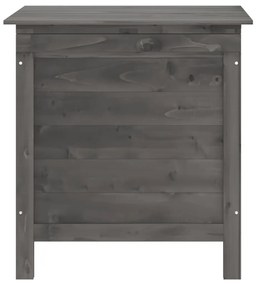 vidaXL Μπαούλο Αποθ. Κήπου Ανθρακί 50x49x56,5 εκ Μασίφ Ξύλο Ελάτης
