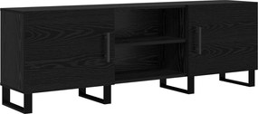 vidaXL Ντουλάπι TV 150 x 30 x 50 cm Μαύρη Οξυά Επεξεργασμένο Ξύλο