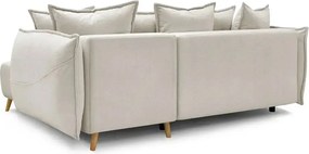 Corner Sofa-Bed Puffy - Cream Cream