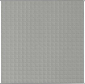 vidaXL Κουβέρτα Βαρύτητας Γκρι 200 x 200 εκ. 9 κ. Υφασμάτινη