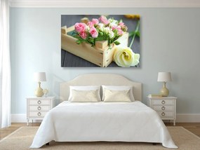 Εικόνα απαλή σύνθεση λουλουδιών - 90x60