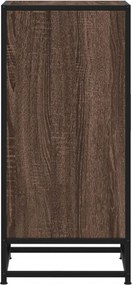 vidaXL Ραφιέρα Καφέ Δρυς 35,5x35x76 εκ. Επεξ. Ξύλο + Μέταλλο