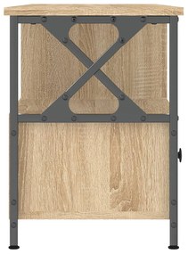 vidaXL Έπιπλο Τηλεόρασης Sonoma Δρυς 102x33x45 εκ. Επεξ. Ξύλο/Σίδερο