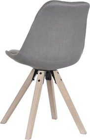 Καρέκλα Τραπεζαρίας DKD Home Decor Γκρι (Ανακαινισμenα A)