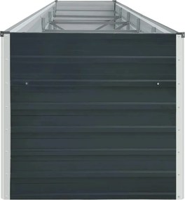 vidaXL Ζαρντινιέρα Υπερυψωμένη Ανθρακί 400x80x77 εκ. Γαλβαν. Χάλυβας