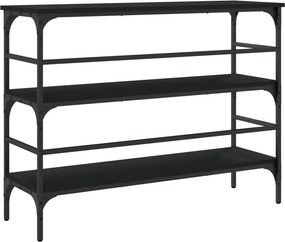 vidaXL Τραπέζι Κονσόλα Μαύρο 100x32x75 εκ. Επεξεργασμένο Ξύλο