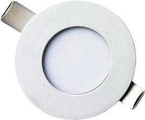 Φωτιστικό LED PANEL SLIM Φ85 3W 3000K θερμό φως στρόγγυλο σε λευκό χρώμα