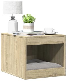 Τουαλέτα Γάτας Περίφραξη Sonoma Δρυς 47x59x42εκ Επεξεργασμ Ξύλο