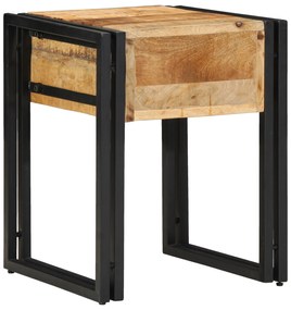 vidaXL Τραπέζι Δίπλα 40x40x50 εκ. Μασίφ Ανώμαλο Ξύλο Μάνγκο
