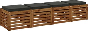 vidaXL Μαξιλάρια καθιστικού 4 κομματιών VUGHT 4 pcs 100% Πολυεστέρας