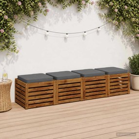 vidaXL Μαξιλάρια καθιστικού 4 κομματιών VUGHT 4 pcs 100% Πολυεστέρας