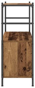 vidaXL Ράφι Βιβλίων Καπνιστή δρυς 80 x 30 x 78.5 εκ Επεξεργασμένο ξύλο