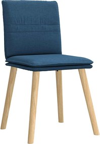 vidaXL Καρέκλες Τραπεζαρίας 6 τεμ. Μπλε Υφασμάτινες