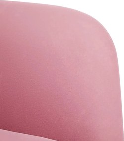 vidaXL Πολυθρόνα-Καναπέ με Μπράτσα Ροζ Βελούδο 54 εκ.