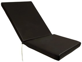 Tesias Στρώμα sezlong 124x60x6cm δερματίνη - σκούρο καρυδί-Tesias  TES-1573