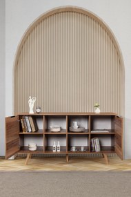 Κονσόλα Καρυδί PRAIGU 160x44x18