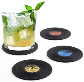 Σουβέρ (Σετ 4τμχ) Balvi By Octopus Βινύλιο The Coaster