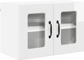 vidaXL Ραφιέρα τοίχου PORTO 2 pcs Υψηλής γυαλάδας λευκό