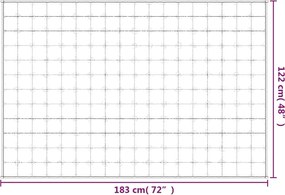 vidaXL Κουβέρτα Βαρύτητας Μπλε 122 x 183 εκ. 9 κ. Υφασμάτινη