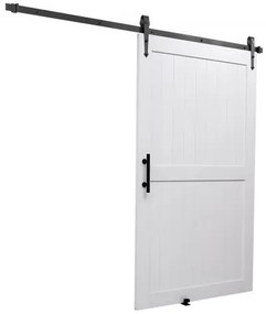 VEVOR Sliding Barn Door with Hardware Kit 1219 x 2134mm MDF Panel PVC Surface