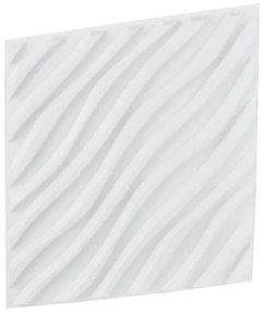 VEVOR 3D Wall Panels 12-Pack 19.7x19.7&#039;&#039; PVC 32 Sq.Ft Coverage Wave Matte White