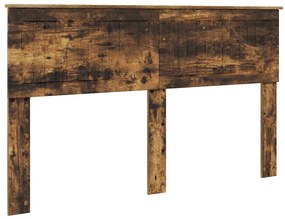 vidaXL Κεφαλάρι Καπνιστό Δρύς 150 cm Επεξεργασμένο ξύλο