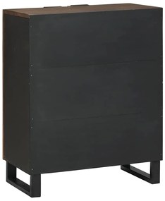 vidaXL Πλαϊνό γραφείο Καφέ 60 x 33.5 x 75 εκ. Μασίφ ξύλο μάνγκο