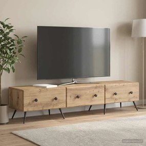 vidaXL Ντουλάπι TV 147 x 34,5 x 30 εκ Artisan Δρυς Επεξεργασμένο Ξύλο