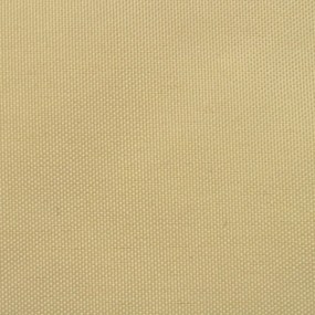 vidaXL Πανί Σκίασης Τρίγωνο Μπεζ 5 x 5 x 5 μ. από Ύφασμα Oxford