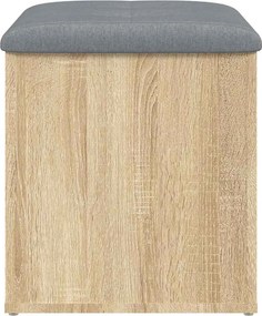 vidaXL Πάγκος Αποθήκευσης Sonoma Δρυς 42x42x45 εκ. από Τεχνητό Ξύλο