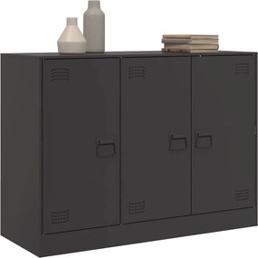 vidaXL Ντουλάπι Μαύρο 99x39x73 εκ. από Ατσάλι