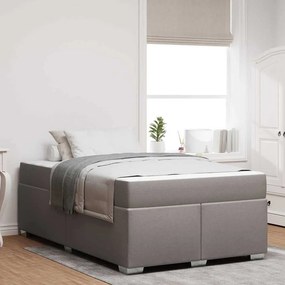vidaXL Σκελετός Κρεβατιού Taupe 120 x 200 cm ύφασμα
