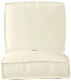 vidaXL Σετ Μαξιλαριών Πάγου 2 pcs Κρεμ Ύφασμα Όξφορντ