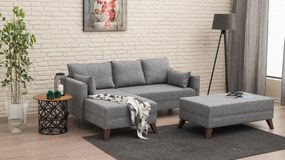 Corner Sofa-Bed Bella Corner Sofa Left 2 Grey