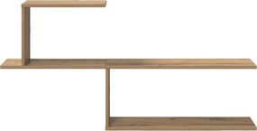 vidaXL Ράφι Τοίχου Artisan Δρυς 122 x 18 x 60 εκ. Επεξεργασμένο Ξύλο