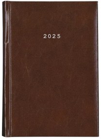 Next ημερολόγιο 2025 prestige ημερήσιο δετό καφέ σκούρο 12x17εκ.  τμχ.