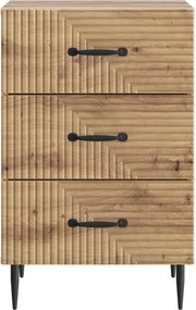 vidaXL Κομοδίνο Artisan Δρυς 43 x 41 x 66,5 εκ. Επεξεργασμένο Ξύλο