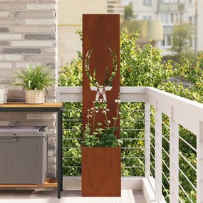 vidaXL Οθόνη Ιδιωτικότητας Κήπου Σκ rusty 32 x 32 x 150 εκ