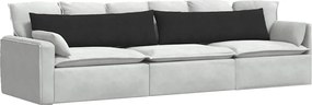vidaXL Μαξιλάρι Καναπέ 2 pcs Μαύρο 145 x 40 εκ. ύφασμα